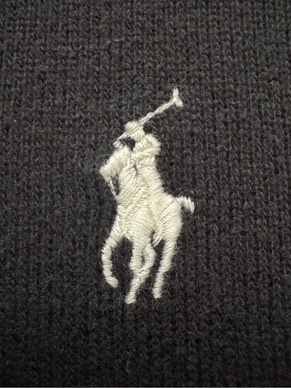 Polo Ralph Lauren Sweatshirt Men's Size XL Black 1/4 Zip Soft‎ Fleece Pullover